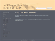 Tablet Screenshot of luckylanereno.com